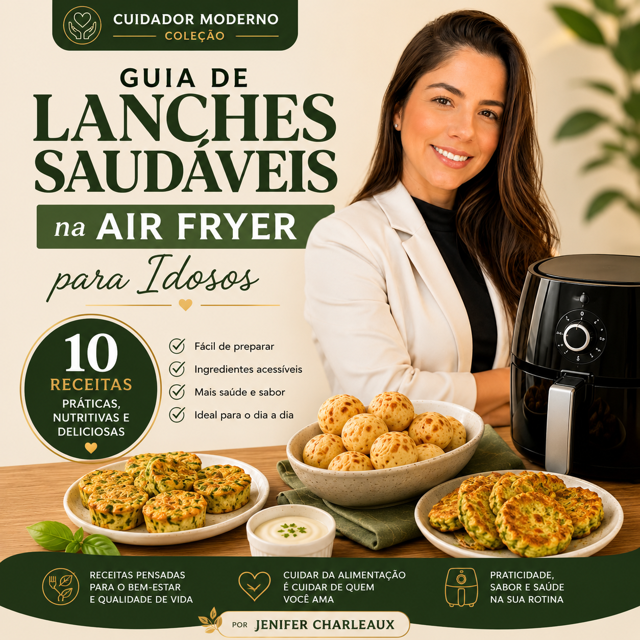 Guia de Lanches Saudáveis na Air Fryer para Idosos